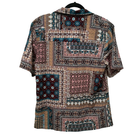 Sacred Hawk Quilt Print Shirt - Picture 2 of 4